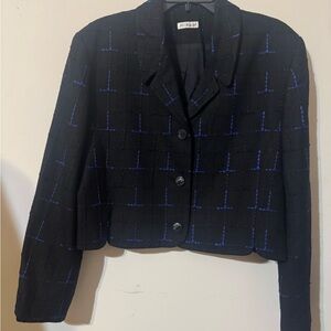 Women's Black and Blue Jacket